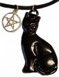 Black Cat & Pentagram amulet