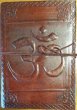 5" x 7" Om leather blank book w/ cord