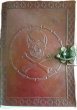 Skull & Bones leather blank book w/ latch