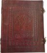 10" x 13" Sacred Oak Tree leather blank book w/ latch