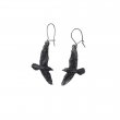 Black Raven Earrings