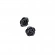 Black Rose Stud Earrings