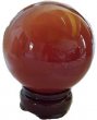 Crystal Ball  75mm Red Cat's Eye  Crystal Ball