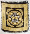 Pentagram Goddess altar cloth 18" x 18"