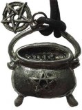 Cauldron with Pentacle amulet