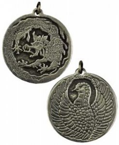 Dragon and Phoenix amulet