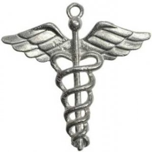 Caduceus amulet