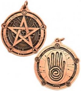 Protection Pectoral talisman  copper color