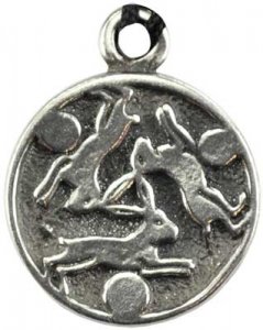 Hare Trinity amulet
