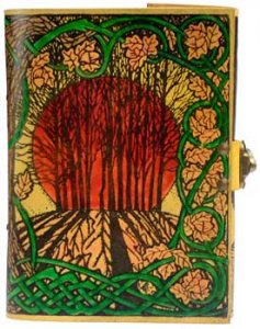 Solstice leather blank book w/ latch