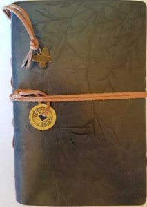 Grey I Ching Bamboo leather journal