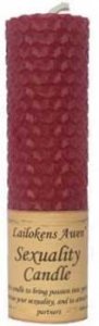 Sexuality Lailokens Awen candle  4 1/4"