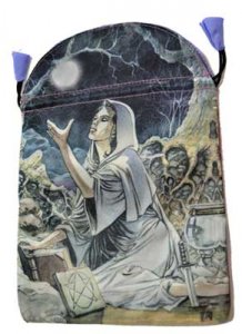 6" x 9" Drawing Down the Moon Tarot Bag by Lo Scarabeo