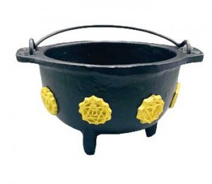 Chakra cast iron cauldron