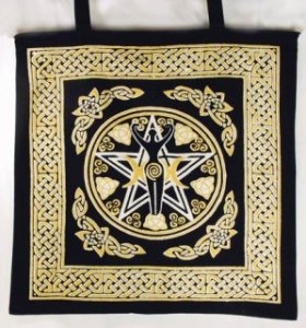 Pentagram Goddess book/tote bag