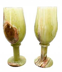 Onyx chalices 7 3/4"