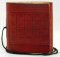 Pocket leather blank book w/ cord