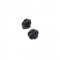 Black Rose Stud Earrings