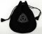 Triquetra Velveteen Drawstring Bag